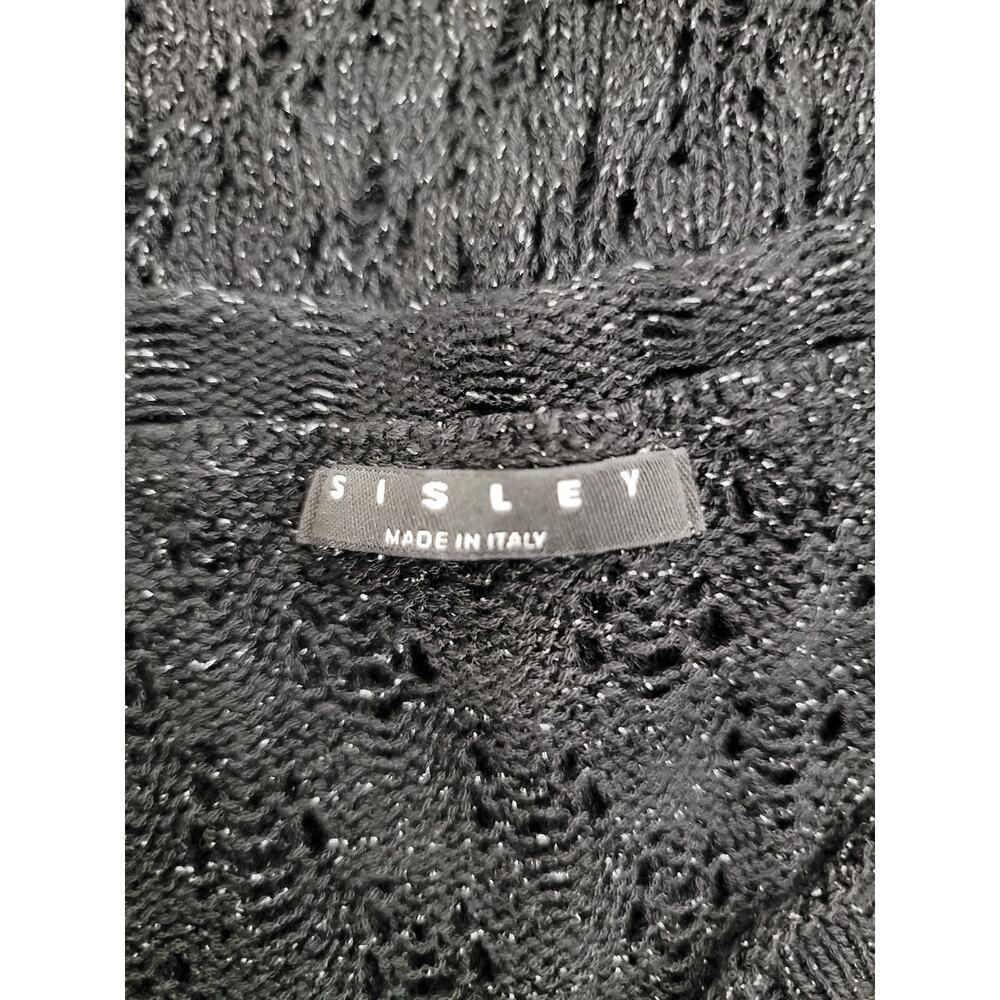 Sisley Black Open-Knit Sweater - Picture 7 of 9
